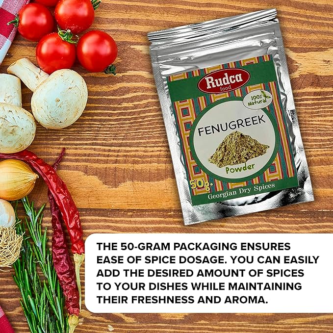 Rudca Food Utsho-Suneli Fenugreek Blue, Natural spices, Imported from Georgia, 100% natural dry spice,1.78 oz/50 gr.