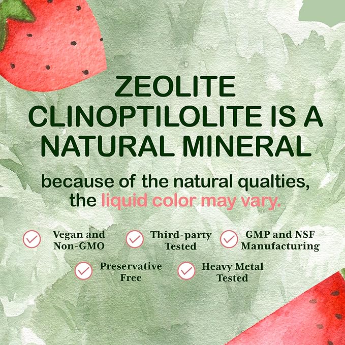Zeolite Detox for Kids | Methyl B12, Vitamin C & D3 for Immune & Gut Support | Heavy Metal Tested | Mom-Formulated | 2oz Drops (60 Servings) | Vegan, Sugar-Free, Non-GMO