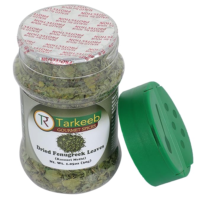 Tarkeeb Fenugreek Leaves Dried (Kasoori Methi) | All Natural | Salt-Free | Vegan | No Colors | Gluten Free | NON-GMO | Indian Origin |