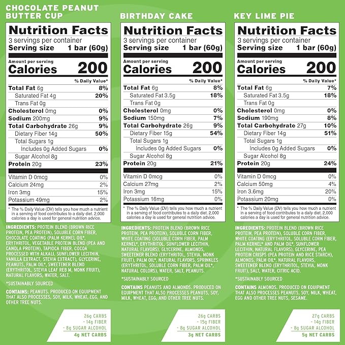 No Cow High Protein Bars, Dipped Variety Pack - Healthy Snack, 20g Vegan Protein, High Fiber, Low Sugar, Keto Friendly, Dairy & Gluten Free (12 Count)