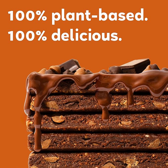 GoMacro MacroBar Organic Vegan Protein Bars - Double Chocolate + Peanut Butter Chips (2.3 Ounce Bars, 12 Count)