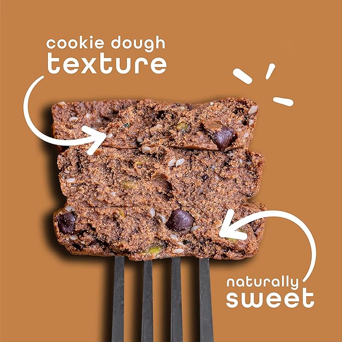 Feel Vegan Protein Bars | Brownie Chocolate Chip | Keto | Gluten Free | Organic | Lions Mane | 15g Plant Protein | Low Carb | High Protein | Dairy Free | Low Sugar | Grain Free | Nut Free | Soy Free | Non GMO - (Brownie Choco Chip, 10 Pack)