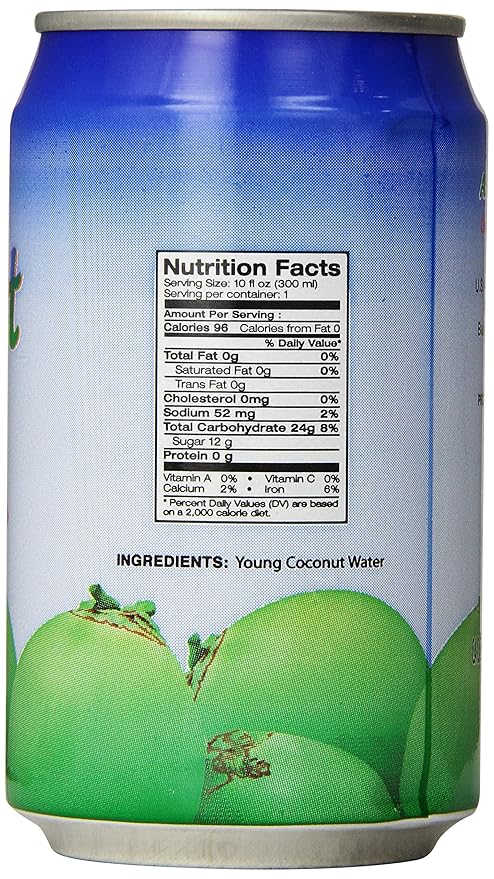 Amy & Brian Coconut Water Original, 10 Fl Oz (Pack of 24)