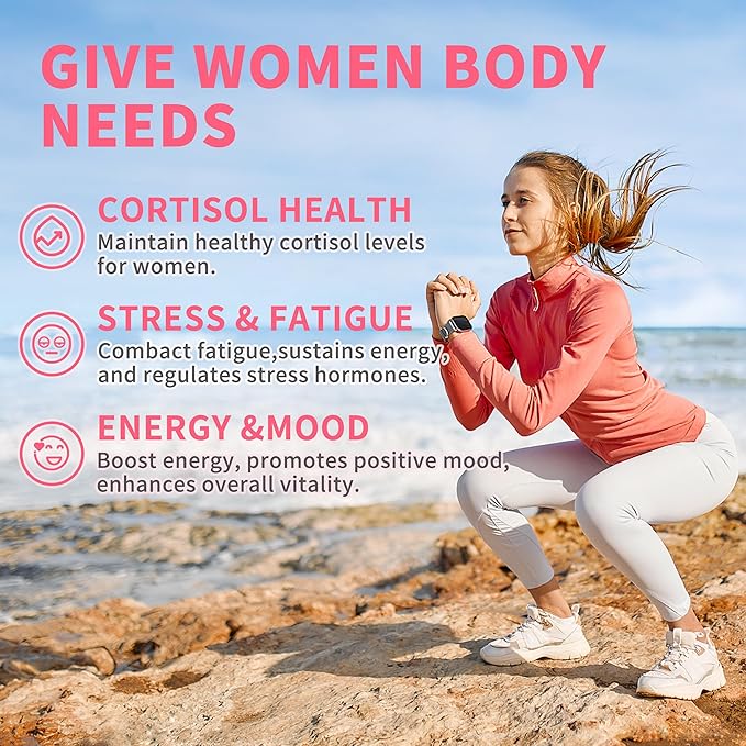 Cortisol Supplements for Women Liquid Drops,Cortisol Manager with Ashwagandha,L-theanine,Phosphatidylserine,Rhodiola Rosea for Mood Support,Adrenal Balance,Sleep,Vegan,Natural Flavor,2 Fl Oz