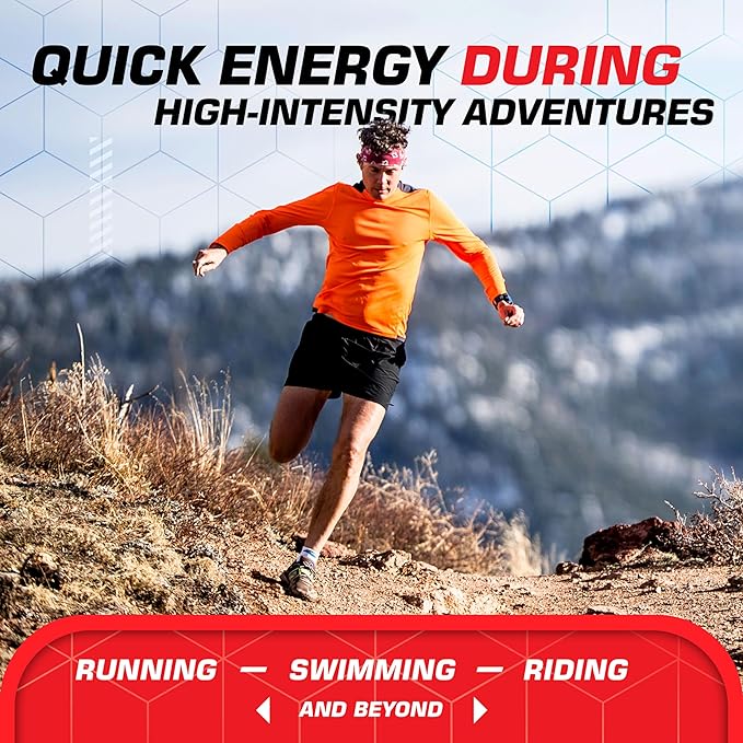 CLIF BLOKS - Tropical Punch Flavor with Caffeine - Energy Chews - Non-GMO - Plant Based - Fast Fuel for Cycling and Running - Quick Carbohydrates and Electrolytes - 2.12 oz. (18 Count)