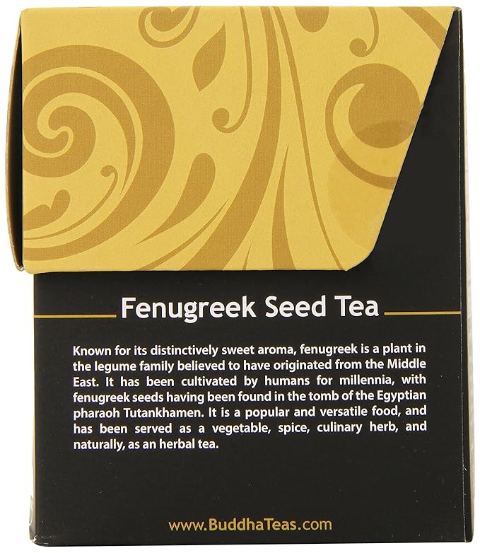 Buddha Teas Fenugreek Seed Tea, 18 Count (Pack of 6)