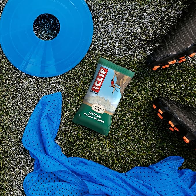 CLIF BAR - Oatmeal Raisin Walnut - Made with Organic Oats - Energy Bars - Non-GMO - Plant Based Protein Bars (10 Pack)
