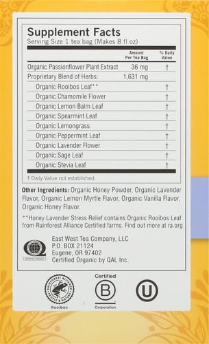 Yogi Tea Herbal Stress Relief, Honey Lavender 16 ct