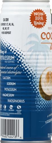365 by Whole Foods Market, Coconut Water, 17.6 Fl Oz (Pack of 4)
