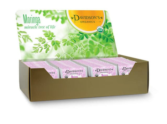 Davidson's Organics, Moringa Chamomile Lavender, 100-count Individually Wrapped Tea Bags
