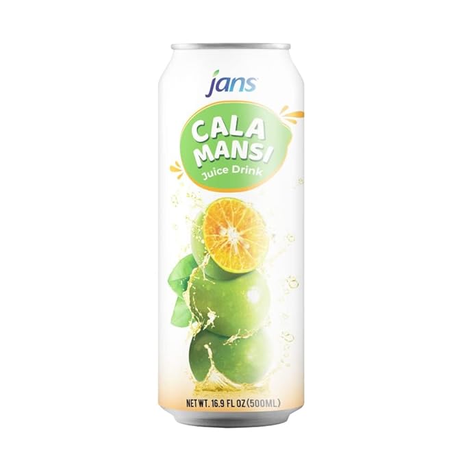 Calamansi Juice with Pulp, 16.9 oz (Pack of 12) JANS | From 100% Pure Calamansi Extract | NO Sugar Added, NOT From Concentrate, Good Source of Vitaminc C, Refreshing Taste of the Tropics