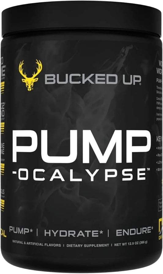 Pump-ocalypse Tropical | Nitric Oxide and L Arginine Supplement with Citrulline Malate, GlycerPump | Ultimate N.O. Booster | Lean Muscle Support for Blood Flow, Vascularity, Hydration and Endurance
