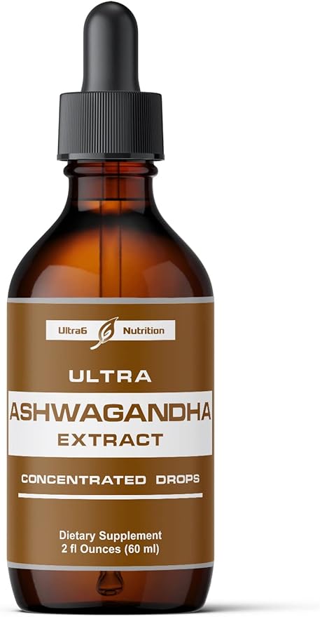 Ashwagandha Liquid Drops - Organic Ashwagandha Supplements with Rhodiola Rosea Tincture - Root Extract for Mood and Energy - Supplement for Men & Women
