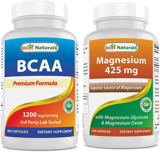 Best Naturals BCAA 3200 mg & Magnesium Glycinate 425 mg