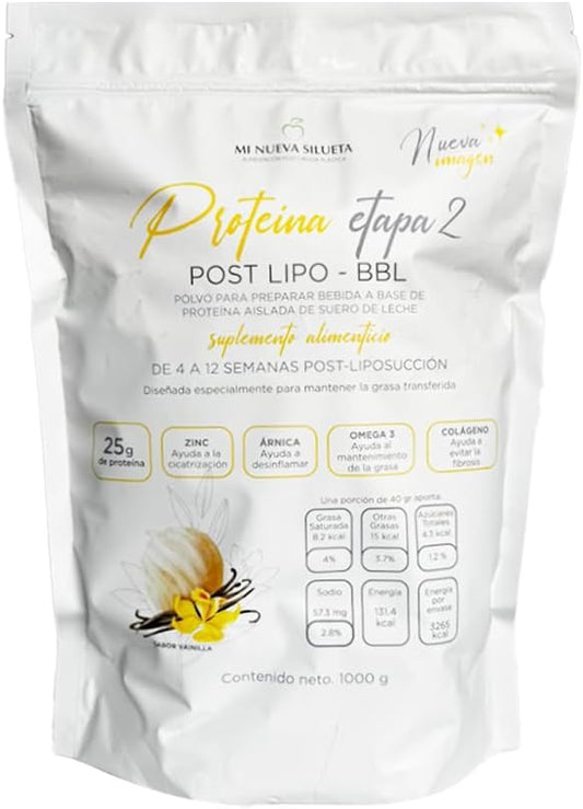 Lipotransfer Protein Stage 2 My New Silhouette is an Isolated whey Protein Powder with Collagen That Helps to Maintain transferred Fat. (VANILA)