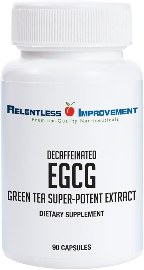 EGCG Green Tea Extract 90 Capsules 670mg Extract Per Capsule Standardized to 98%+Polyphenols 60% EgCG Very Low Caffeine