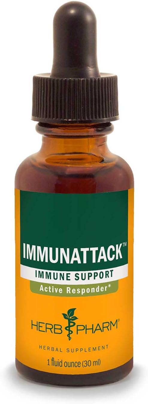 Herb Pharm Immunattack Liquid Herbal Formula for Immune System Support - 1 Ounce (FIMAT01)