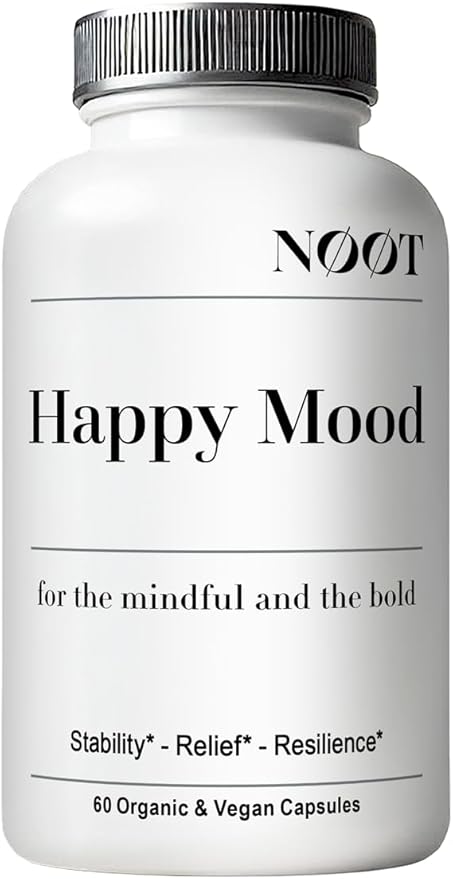 Happy Mood - Natural Mood Support Supplement - Feel Happy Pills for Women & Men - Saffron Supplements for Calm & Joy - 60 Capsules / 1 Month Supply