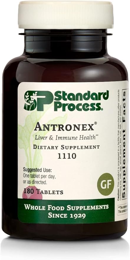 Standard Process Inc. Antronex - Whole Food Immune System Support and Liver Health Supplement with Calcium - 180 Tablets