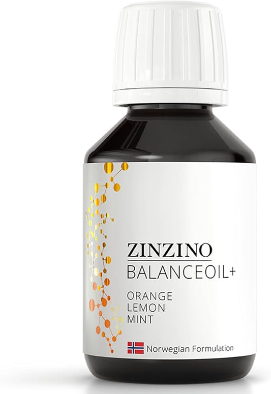 Essent+ Premium BalanceOil+ Orange Lemon Mint - Omega-3 Supplement with Fish Oil, Polyphenols, and Phytonutrients - 100 ml
