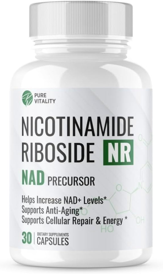 NAD Supplement | New Nicotinamide Riboside NAD+ & NR (Flush Free) | NMN Alternative | Boost Natural NAD for Anti-Aging Effects, Longevity & Cognitive Function – 30 Day Supply