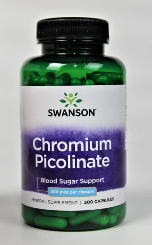 Swanson Chromium Picolinate - Natural Supplement Promoting Metabolism & Weight Management - Supports Healthy Blood Sugar Levels Already Within The Normal Range - (200 Capsules, 200mcg Each) 4 Pack