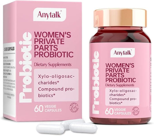 Vaginal Probiotic with Prebiotics & Lactobacillus Probiotic Blend pH Balance,Vaginal probiotics for Women Promote Healthy Vaginal Odor & Vaginal Flora, 60 Count