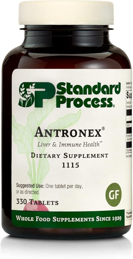 Standard Process Antronex - Whole Food Immune System Support and Liver Health Supplement with Calcium - 330 Tablets