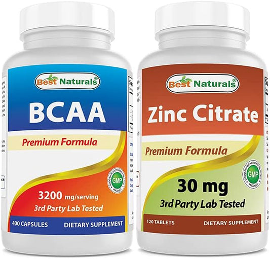 Best Naturals BCAA 3200mg & Zinc Citrate 30 mg