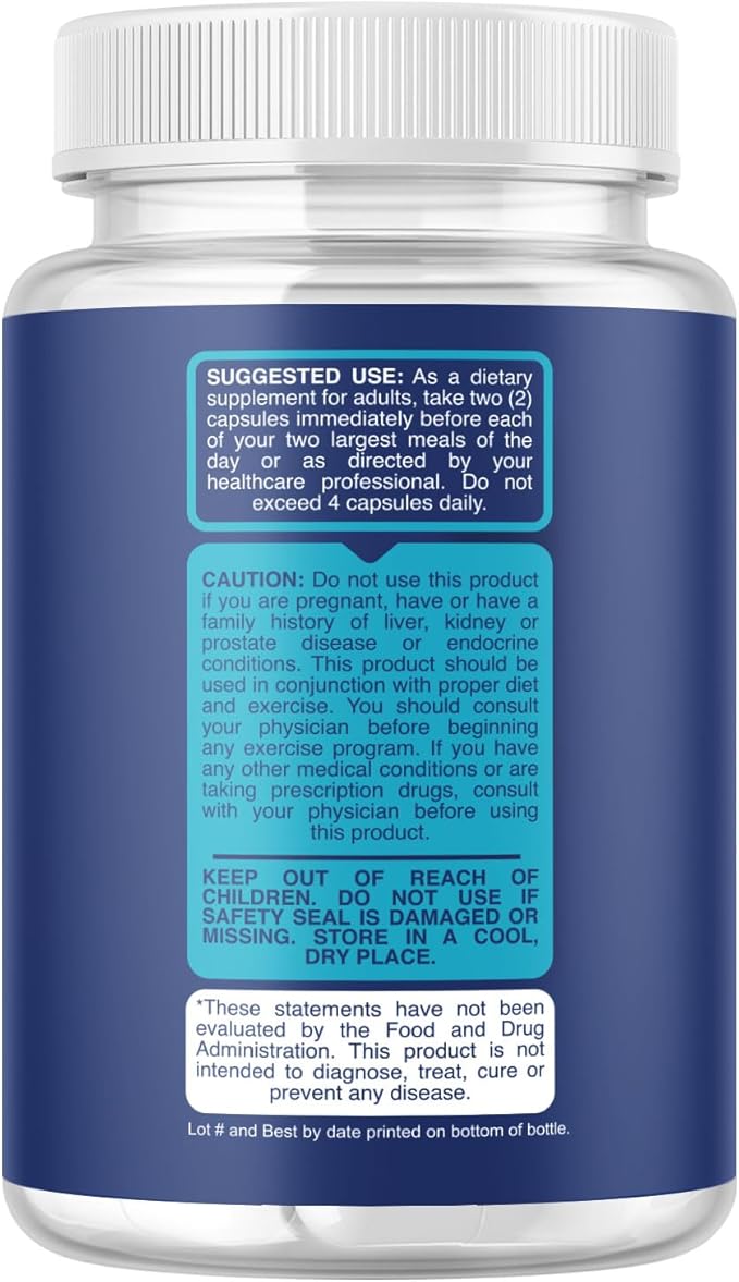 White Kidney Bean Extract Capsule - Extra Strength White Kidney Bean Sugar & Carb Blocker Plus Appetite Suppressant Support - Plant Based Energy Supplement - Non-GMO Gluten Free & Made in The US