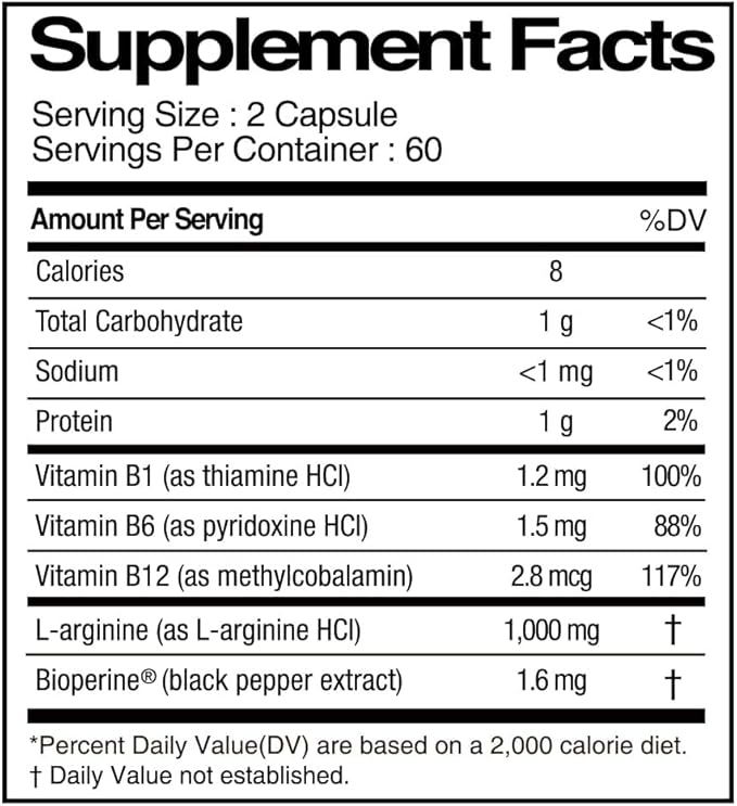 EXTREME Dual ARGININE Plus(1,000mg x 120 Tablets, 2 Months Supply) + Personal Pill Dispenser, Purse Size 1ea
