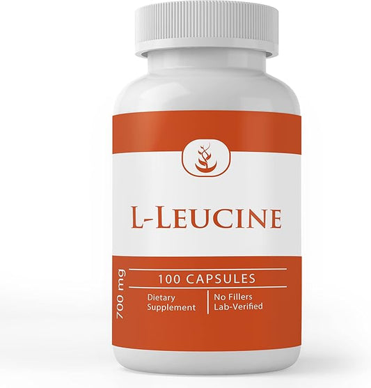 PURE ORIGINAL INGREDIENTS L-Leucine, (100 Capsules) Always Pure, No Additives Or Fillers, Lab Verified