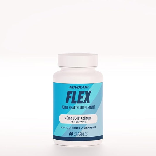 AdvoCare Flex Amino Acid & Collagen Supplement - Supports Joint, Skin & Bone Health* - Contains L-Glycine, L-Histidine, L-Leucine & More - 60 Capsules