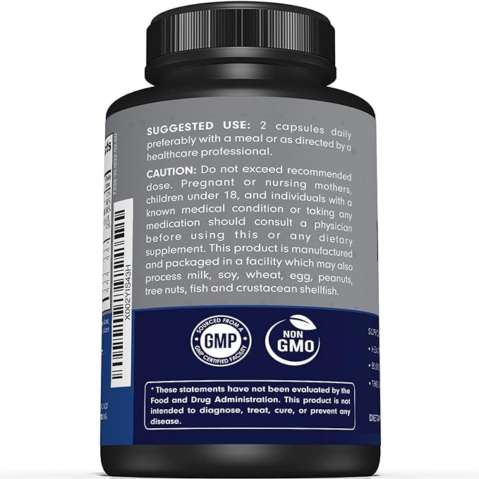 Premium Nerve Support Supplement – with Alpha Lipoic Acid (ALA) 600 mg, Acetyl-L-Carnitine (ALC) & Benfotiamine - Nerve Support Formula for Healthy Circulation, Feet, Hands & Toes - 60 Capsules