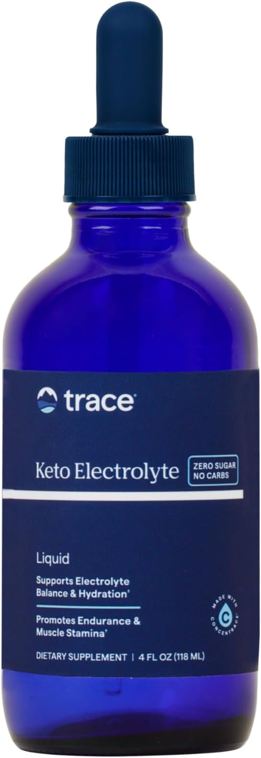 Trace Minerals Keto Electrolyte Drops - Support Muscle & Nerve Health - Electrolyte Nutrition Supplement to Aid Hydration & Fitness - Exercise Supplement with Magnesium - 4 fl oz (24 Servings)