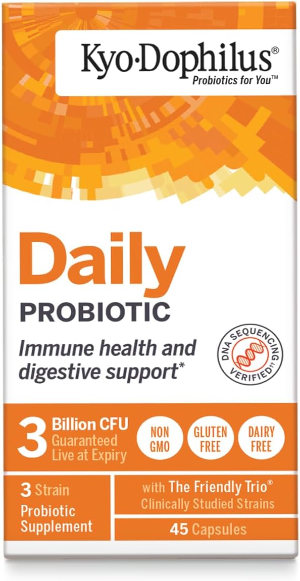 Kyo-Dophilus Daily Probiotic, Immune and Digestive Support*, 45 capsules (Packaging may vary)