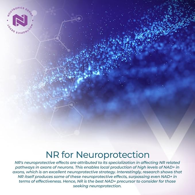 Nootropics Depot Nicotinamide Riboside Capsules | 300mg | NAD+ Precursor | 30 Count | Promotes NAD+ Levels | Cellular Energy