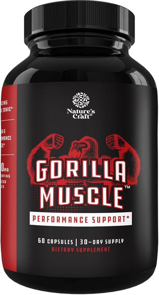 Extra Strength Testosterone Booster for Men - Natural Testosterone Supplement for Men with Horny Goat Weed Maca Root Tongkat Ali and Saw Palmetto Extract for Muscle Enlargement Stamina and Strength