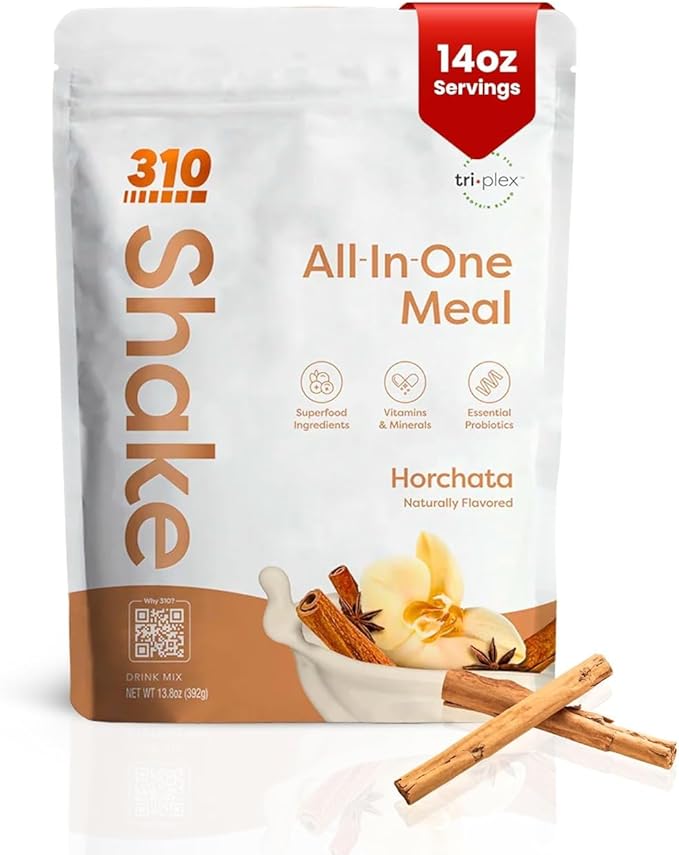 310 Nutrition All-In-One Meal Replacement Shake-Superfood Protein with Fiber, Probiotics & Adaptogens – Low Carb, Vegan, Keto & Paleo Friendly -𝟭𝟰 𝗦𝗲𝗿𝘃𝗶𝗻𝗴𝘀 𝗛𝗼𝗿𝗰𝗵𝗮𝘁𝗮