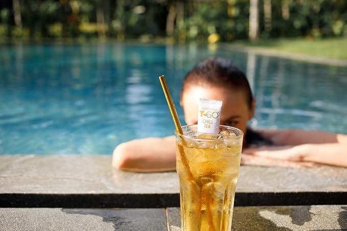 T-Go Chill Tea Calming Herbal Tea Sticks Organic Lavender Chamomile Relaxing Stress Relief Antioxidant Rich Decaf 15 Tea Sticks Pack of 1