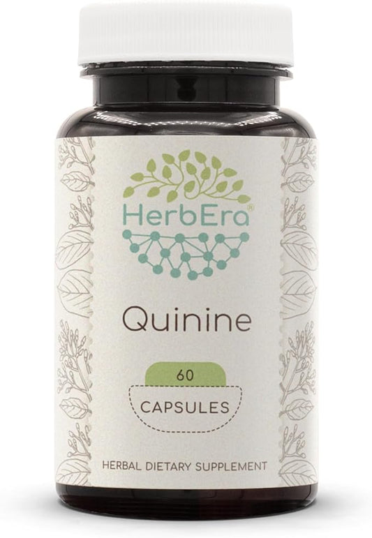 Quinine 60 Capsules, 1000 mg, Wildcrafted Quinine (Cinchona officinalis) Dried Bark (60 Capsules)
