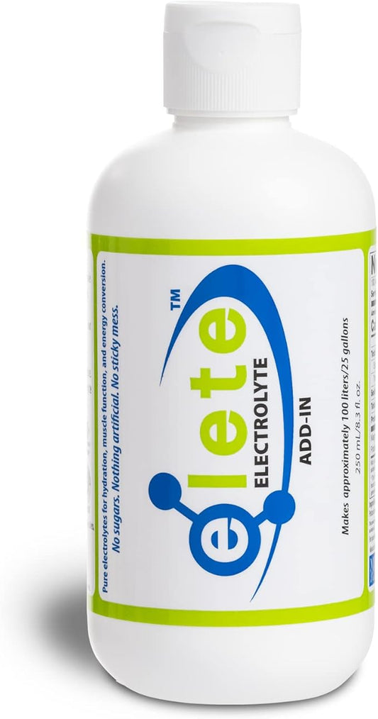 Electrolytes - elete Electrolyte Add-in Hydration Drops | Sodium, Magnesium, Potassium & Trace Minerals | No Sugar | Leg and Muscle Cramp Relief | Transform Any Drink into a Sports Drink, 8.3oz