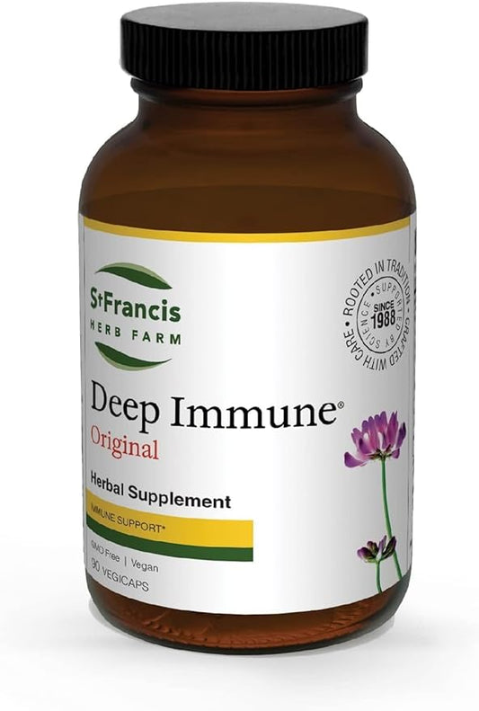 Deep Immune 5:1 Powder Extract 90 Caps - Natural Herbal Immune Support Booster - Non GMO, Vegan