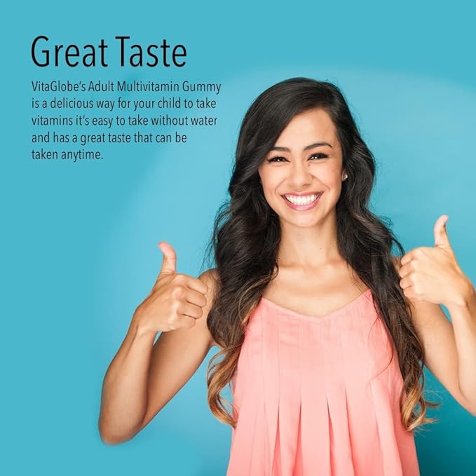 Adult Multivitamin Gummy with Vitamin C, Vitamin D Vitamin E, Niacin, Vitamin B6, Folate, Vitamin B12 Biotin, Pantothenic Acid, Sodium, Inisitol, 60 Count (Sugar-Free)