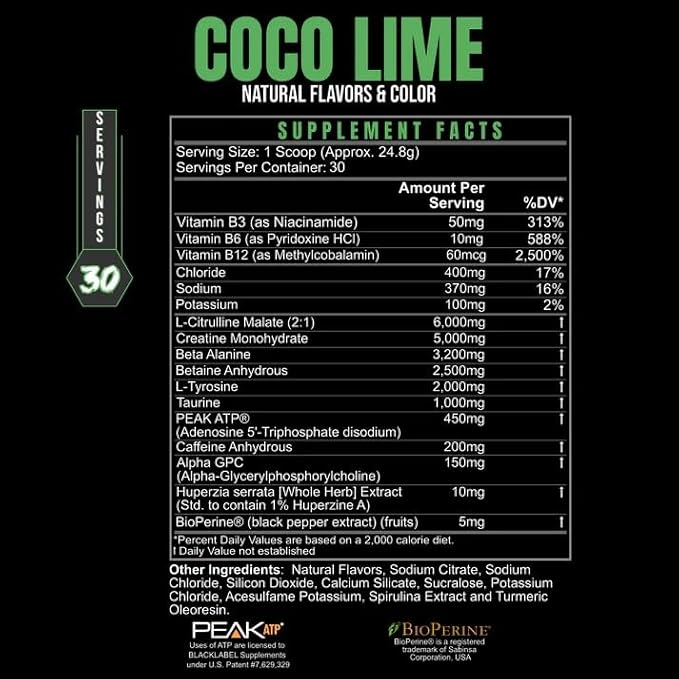 PRE Hustle V3 All-in-One Pre-Workout Powder - Coconut Lime - NSF Certified for Sport - Energy, Endurance, Strength - 30 Servings, 200mg Caffeine, Laser Focus