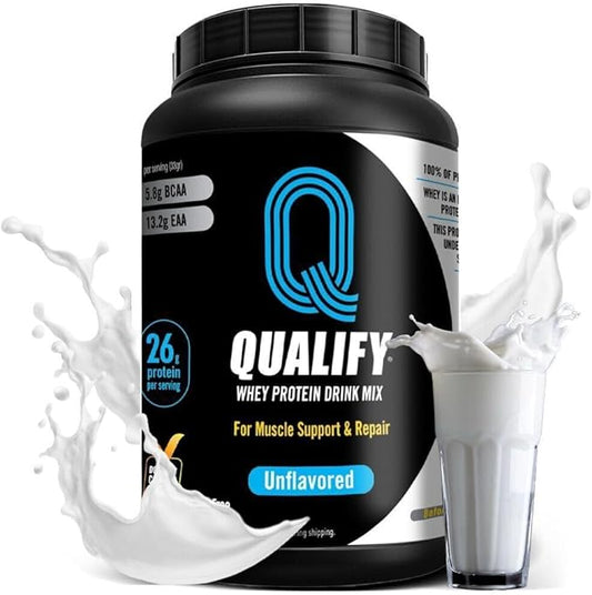 Unflavored Whey Protein Powder. Post Workout Recovery Drink, Gluten & Sugar Free, Highly Kosher, 25g Protein. Essential Amino Acids - 5.5g BCAA, 2.7g Leucine, 1.4g Isoleucine, 1.4g Valine 26.4 Ounce