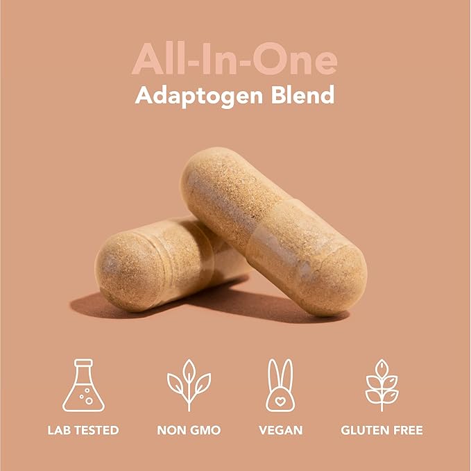 Enveed Superfoods ADAPTOGENS | Adaptogenic Support Supplement — Ashwagandha, Maca Root & Full Spectrum Mushrooms | Boost Your Immune Response & Energy Levels with 100% Natural Ingredients—30 Servings