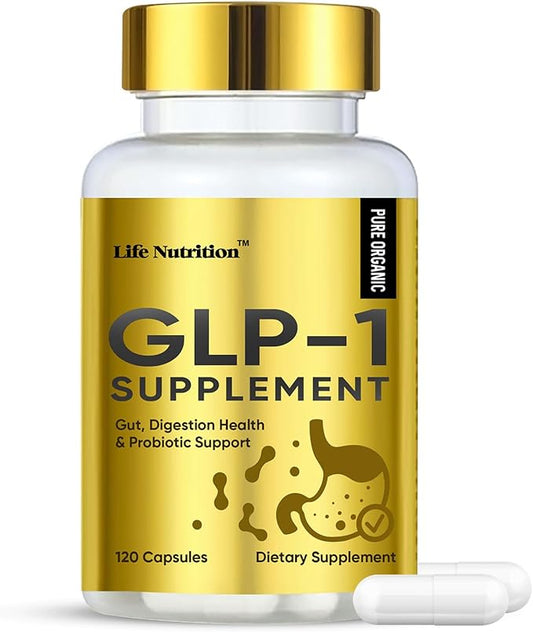 (120 Capsules) GLP-1 Supplement Support, GLP Activate Natural Formula, GLP-1 Supplement for Metabolic, Energy, GLP-1 Support, Take Before Meal