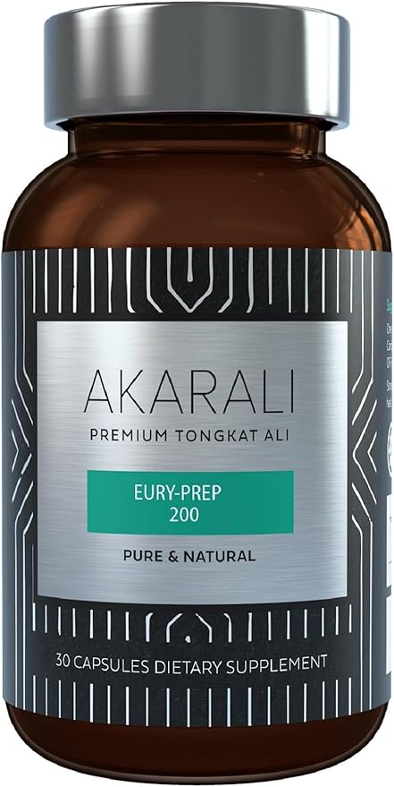Tongkat Ali Root Extract by Akarali with US Patented Physta® Extraction Technology , Higher Eurycomanone, Natural Testosterone Support