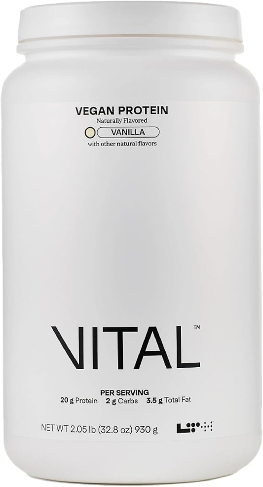 LTH Vital Vegan Protein - Plant-Based Protein Powder - Made from Pea Protein - Supports a Healthy Immune System - Dairy Free & Soy Free - Vanilla, 30 Servings